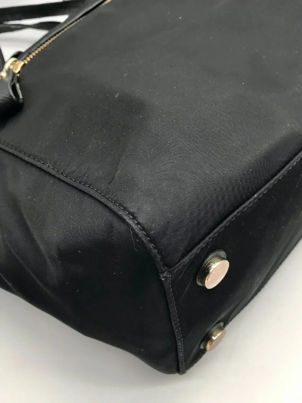 Michael Kors Black Nylon Kelsey Top Zip Tote Bag